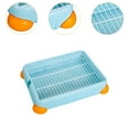 thumbnail image 6 of Fzaqwen Bunny Litter Pan Corner Toilet Box Pet Pan Pet Corner Toilet with Mesh Dog Potty blue, 6 of 9