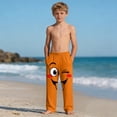 thumbnail image 6 of Kids Boys Funny Wink Face Graphic Joggers Elastic Waist Cotton Soft Sweatpants for Casual Daily Wear, 4-13Y, 6 of 9