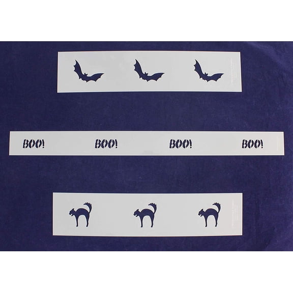 Halloween Border Stencils - 3 Piece Set