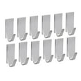 thumbnail image 2 of 12 ganchos adhesivos de acero inoxidable para toallas, toalleros de pared para cocina y baño., 2 of 8