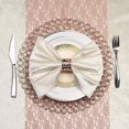 thumbnail image 2 of BalsaCircle 14" Gold Acrylic Wooden Textured Round Metal Charger Plates Crystal Beads, 2 of 6