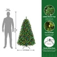 thumbnail image 2 of Ztotop 5.5ft PreLit Premium Artificial Classic Spruce Christmas Tree, 200 Warm White & Color LED Changing Lights, 565 Fully Branch Tips, Green, 2 of 8
