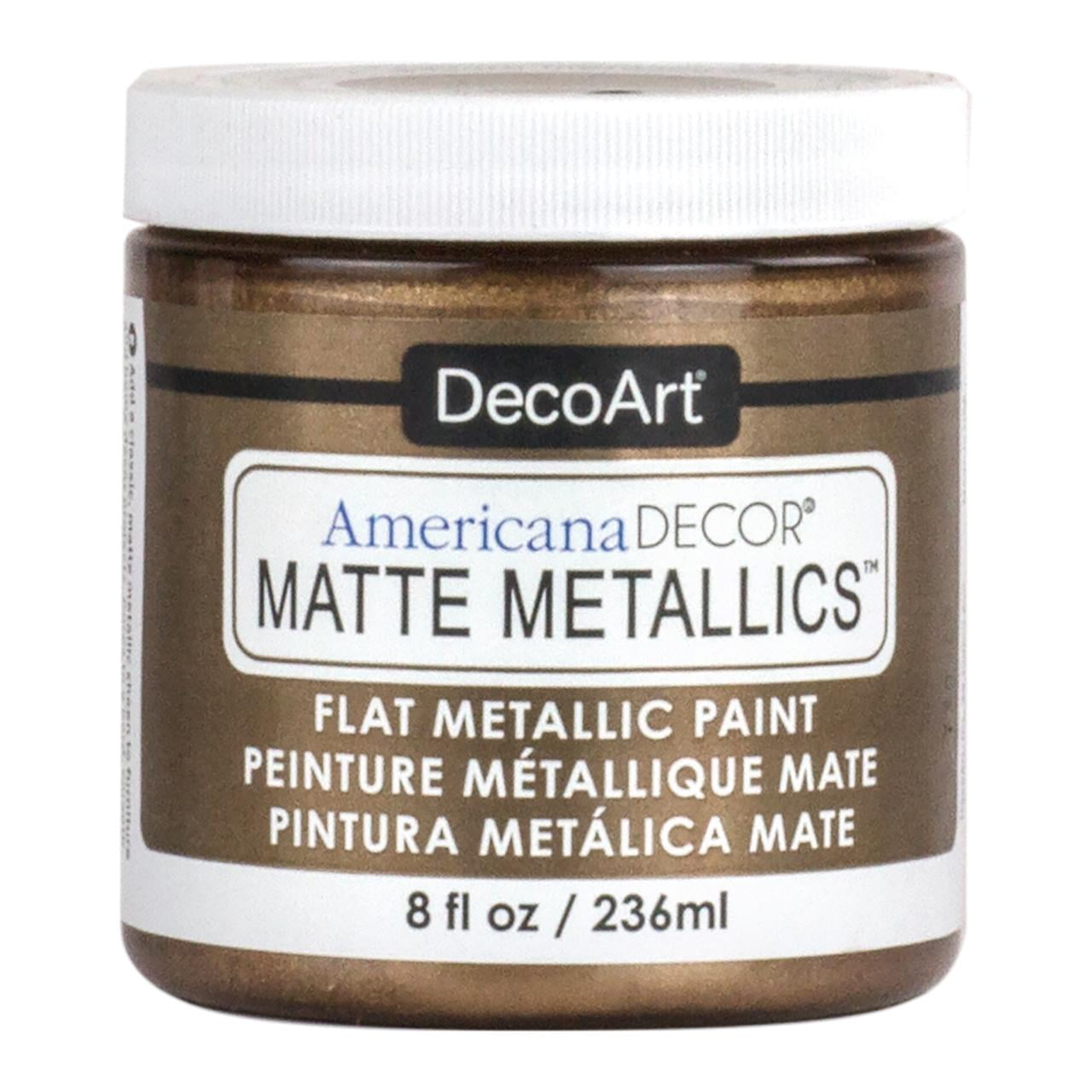 DecoArt Americana Decor Matte Metallic Paint, Aged Bronze