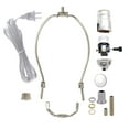 thumbnail image 2 of B&P Lamp® Nickel Plated Finish Table Lamp Wiring Kit with a 6 Inch Harp and 3-Way Socket, 2 of 7