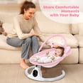 thumbnail image 4 of Babyeap Baby Swing for Infants, Electric Swing with 5 Swing Speeds and 10 Lullabies, Pink, 4 of 11