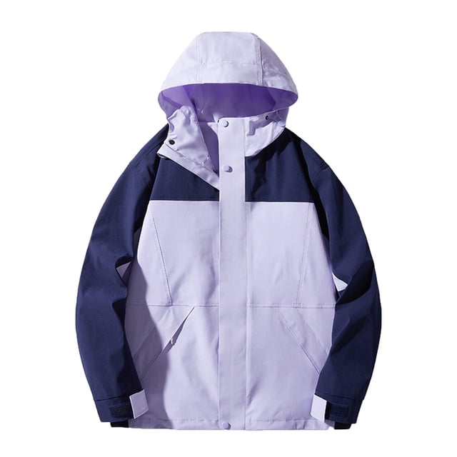 Yuyuzo Vestes de Sport pour Femmes Coupe-Vent à Capuche Manches Longues Vestes à Boutons Automne Extérieur Randonnée