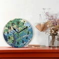 thumbnail image 2 of Yayeee 10" Wall Clock Battery Operated Quartz Round Silent Non-Ticking Home Decor,Beige Tree, 2 of 6