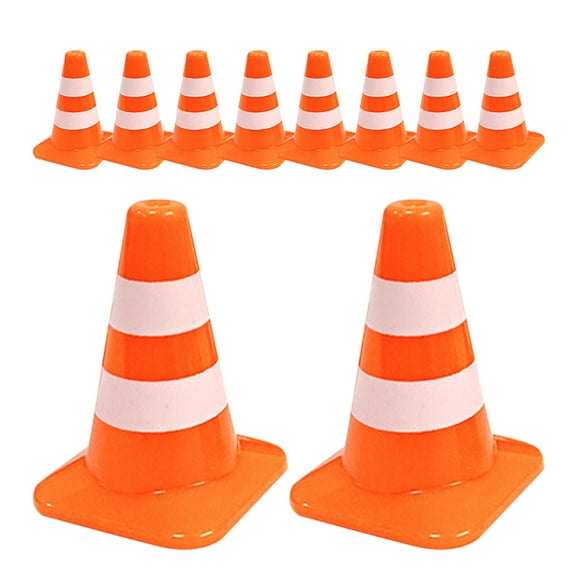 10 mini conos de tráfico para mesa de arena, conos de estacionamiento pequeños, juguetes