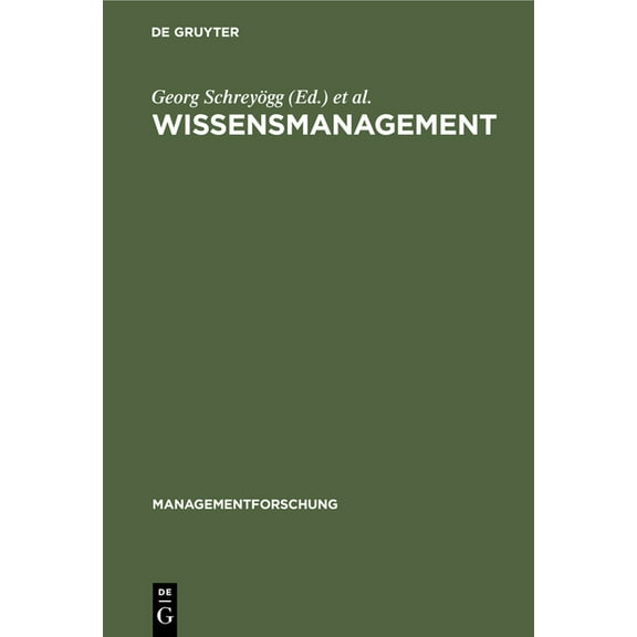 Managementforschung Wissensmanagement, Book 6, (Hardcover)