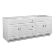 Design House 587048 Concord 4-Door 2-Drawer Vanity without Top, Unassembled, 72x21, White