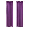 thumbnail image 2 of Gorgeous Home Linen Elegant 2-Piece MR2 Purple Curtain Set Semi-Sheer Window Treatment Size 54" wide X 63" length each panel, 2 of 5