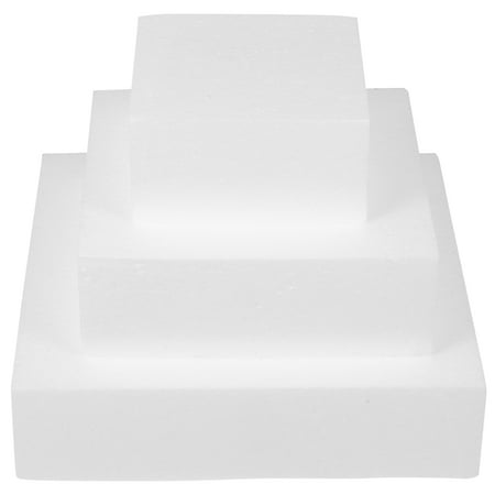 

FRCOLOR 3Pcs Foams Cake Model Cubic-shaped Cake Model Baking Cake Model Cake Dummy Model
