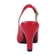 thumbnail image 4 of PEERAGE Candy Women's Wide Width Leather Slingback Dress Pumps, 4 of 10