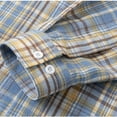 thumbnail image 5 of Awdenio Shirts for Men Button Down Shirts Regular Fit Long Sleeve Casual Plaid Flannel Blouse/T-shirt, 5 of 7