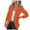 Orange, variant on Vedolay Top Women's Casual Office Long Sleeve Open Front with Button Suit Jacket,Red L