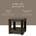 thumbnail image 4 of Maven Lane Paulo Wooden Side Table in Weathered Brown Finish, 4 of 7