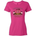 thumbnail image 3 of Inktastic In October We Wear Pink with Ribbon and Pink Pumpkins Women's T-Shirt, 3 of 5