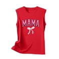 thumbnail image 3 of UPPADA Débardeurs Grande Taille pour Femmes, T-Shirts Graphiques Sans Manches Décontractés, T-Shirts Surdimensionnés, T-Shirts Graphiques Sans Manches, Rouge, S, 3 of 4