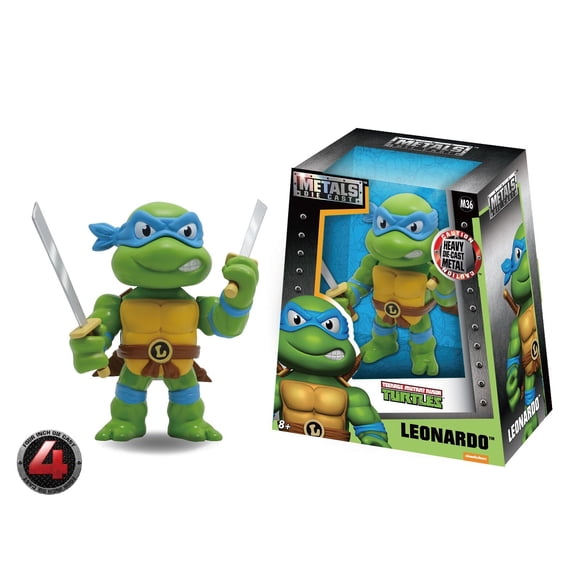 TMNT Metals Leonardo (M36) 4" Toy Figure by Jada Toys