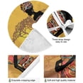 thumbnail image 2 of FMSHPON Beautiful Black Woman Xmas Christmas Tree Skirt Stand Mat for Holiday Party Decoration Indoor Outdoor 36 inches, 2 of 6