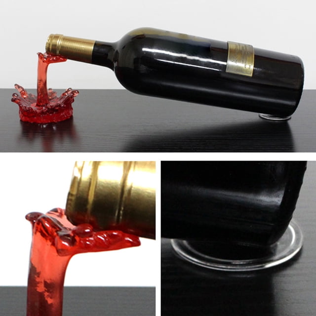 Wine Rack, Tabletop Display Holder, Resin Craftsmanship, Home Bar Decor, Countertop Organization, Stable Anti-Slip Base, Decorative Accent for Living Spaces