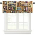 thumbnail image 3 of Bookshelf Wall Textbook Curtains For Living Room Bedroom Window Treatment Home Decoration Drapes Kitchen Curtain, 3 of 7