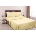 thumbnail image 2 of ROYALE LINENS 4 Piece Full Sheets Set - Soft Brushed 1800 Microfiber Bedding - 1 Fitted, 1 Flat Sheet, 2 Pillow Cases - Wrinkle Free & Fade Resistant - Hotel Luxury Bed Sheets (Stripe Sand, Full), 2 of 9