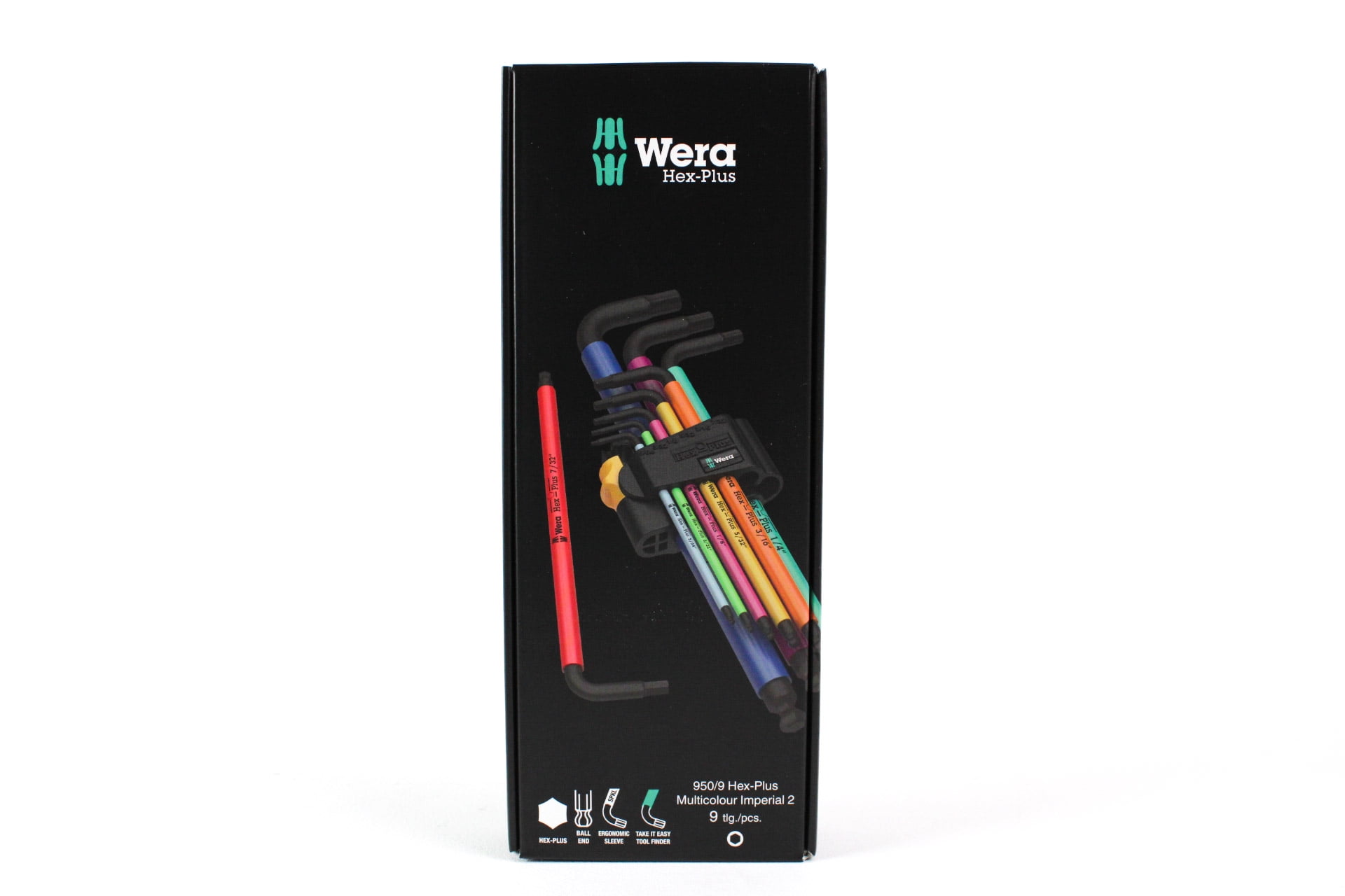 Wera 022640 Multicolor Hex + Ball End Hex SAE L-key Clip Set