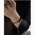 thumbnail image 2 of Original obsidian bracelet with a male niche design, personalized retro and minimalist bracelet, 2 of 5