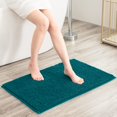 thumbnail image 2 of Alfombra de baño SUBRTEX de chenilla para baño, color azul suave, 60 x 150 cm, 2 of 7