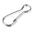 thumbnail image 1 of Ganchos de Resorte Uxcell Ganchos de Clip de Resorte 25x9x2mm Hierro Electrochapado Tono Plateado 100Paquete, 1 of 5