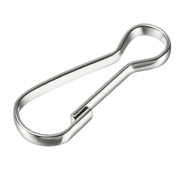 Uxcell Spring Hooks Snap Clip Hooks 25x9x2mm Electroplated Iron Silver Tone 100Pack