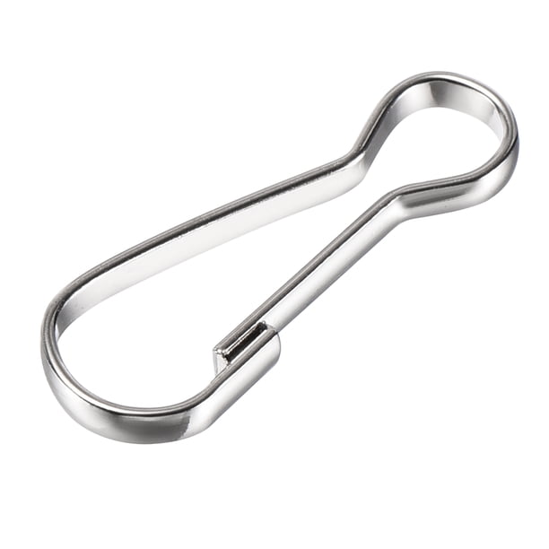 Ganchos de Resorte Uxcell Ganchos de Clip de Resorte 25x9x2mm Hierro Electrochapado Tono Plateado 100Paquete
