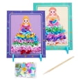 thumbnail image 2 of Handmade DIY Material Art Poking Painting Sticker Board, Colorful Children Gifts Violet, 2 of 7
