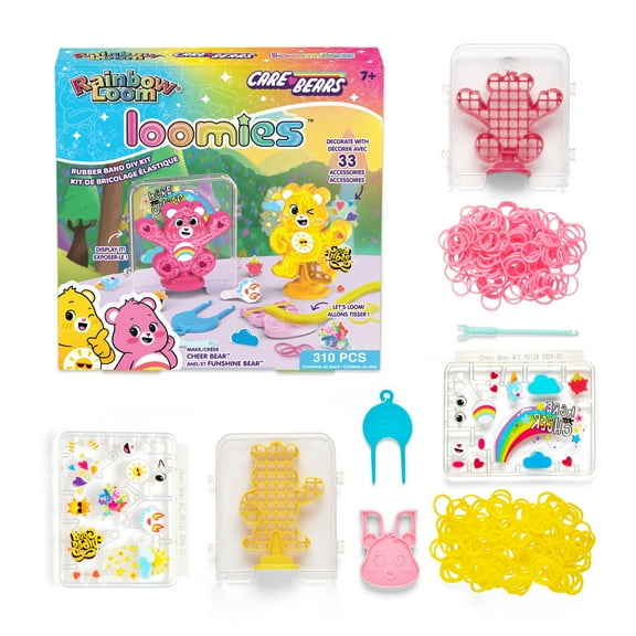 Rainbow Loom: Care Bears Loomies - Cheer Bear & Funshine Bear DIY Bracelet Kit