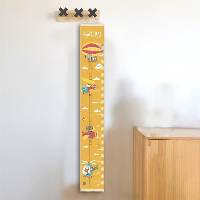 Cqxid Hangs Under $10 Children's Room Oil Canvas Kindergarten Height Measurement Hanging Ruler Oil Canvas Height Ruler