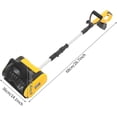 thumbnail image 4 of 1200W Cordless Snow Shovel, 20V 14.1-Inch, 4-Ah Cordless Snow Blower, Battery Snow Blower with Auxiliary Handle (4-Ah Lithium Battery & Charger Included), 4 of 9