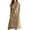 Khaki, variant on CIENVNSTG Elegant Solid Short Dresses Summer Casual Loose O Neck Lace Up Skirt Simple Elegant Formal Dress Green 5XL