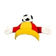 thumbnail image 3 of UTSJKR Unisex Plush Fan Party Hat with Sport Ball Palm Accent for League Match Viewing Backyard Watch Gathering Neighborhood Sports Meet Eye Catching Game Day Accessory Yellow, 3 of 8