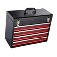 thumbnail image 3 of davian Portable Tool Box Metal Heavy Duty Tool Organizer Large Capacity Storage Case with Drawers Tool Chest with Handle Multifunctional Suitable for Home Garage Workshop Repair with 4 Drawers, 3 of 8
