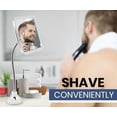 thumbnail image 3 of Mirrorvana Flexible Fogless Shower Mirror for Shaving, 6.3" x 6.3", 3 of 7