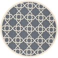 thumbnail image 1 of Safavieh Courtyard Navy Indoor Outdoor Rug - Round 5'3", 1 of 4