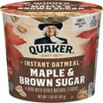 thumbnail image 4 of Quaker Maple & Brown Sugar Flavored Instant Oatmeal, 1.69 oz Cup, 1 Count-2 pack-with Bowl, 4 of 5