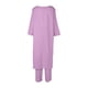 thumbnail image 4 of Top De Manga Larga + Pantalones Camisas de mujer + Pantalones de pierna ancha Casual Algodón Lino Dama Chándal 2 piezas Traje de ropa Kuymtek Púrpura L para Mujer, 4 of 9