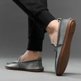 thumbnail image 4 of Men's Casual Loafers Slip On Leather Shoes Lightweight Driving Shoes Moccasins Classic Penny Loafer Flats Boat Shoes, 4 of 10