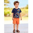 thumbnail image 2 of Emy Dola Toddler Baby Boy Summer Clothes Cute Graphic T Shirt Elastic Waist Pockets Shorts Set 2 Piece Short Sleeve Outfit, 2 of 7