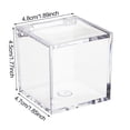 thumbnail image 5 of Sylvtty Clear Acrylic Boxes Small Square Cube Containers with Lid Plastic Storage Organizer for Candy Pill Tiny Jewelry, 5 of 7