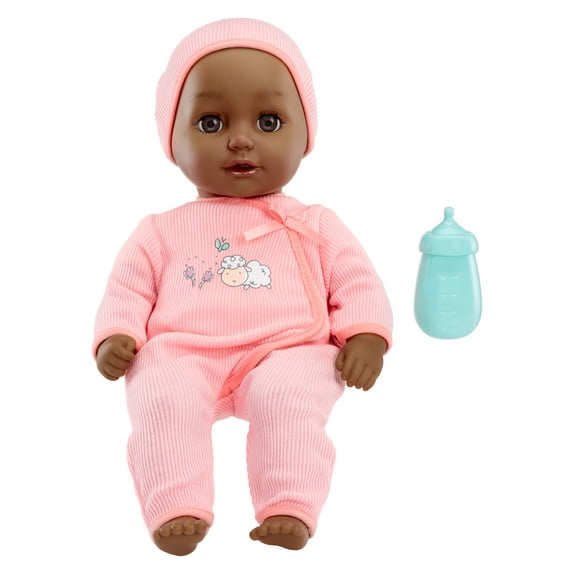 Baby Born My First Baby Doll Harper, Dark Brown Eyes, Realistic, Soft-Bodied & Eyes, Bottle, Kids Ages 1 