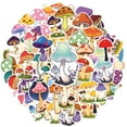 thumbnail image 2 of 35pcs-50pcs Cartoon Stickers Nature Kids Stickers Mushroom DIY Stickers for Laptops Suitcases Notebooks, 2 of 9