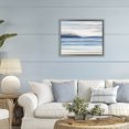 thumbnail image 2 of Stupell Industries Soothing Abstract Horizon Gray Framed Floater Canvas Wall Art design by Amber Sterling, 17 x 21, 2 of 9